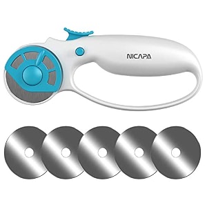 rotary cutter blades 45mm 10pcs by nicapaquilting supplies sewing fabric circular hole sharp and durable fits fiskarsolfa