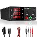NICE-POWER DC Power Supply Variable, 0-30V 0-20A 600W High Power Bench Power Supply with Encoder Knob &amp; Output Switch, Benchtop Adjustable Switching Regulated Power Supplies for Repair/Test(Black)