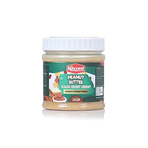 nice quality roasted peanut butterclassic creamy crunchy cocoa butter peanut 340 gm3