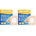 Niceful Silicone Foam Dressing 1.6" x 2", 20 Count