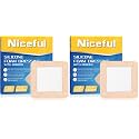 Niceful Silicone Foam Dressing 5“x5 20 Pcs, Gentle for Sensitive Skin