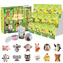 Nicella Air Dry Clay Kit, 12 Animals Modeling Clay for Kids, Model Magic Clay with Sculpting Tools and Tutorials, Safe & Non-Toxic, DIY Arts & Crafts School Projects, Home Party Favors for Boys Girls