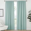 NICETOWN Bedroom Blackout Draperies and Window Treatment- (Aqua Blue Color) 52 Width X 72 Length, 2 Panels Set, Solid Blackout Curtain Panels