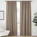 NICETOWN Bedroom Blackout Draperies and Window Treatment- (Taupe Color) 52 Width X 72 Length, 2 Panels Set, Solid Blackout Curtain Panels