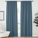 NICETOWN Bedroom Blackout Draperies and Window Treatment- (Smoky Blue Color) 52 Width X 72 Length, 2 Panels Set, Solid Blackout Curtain Panels