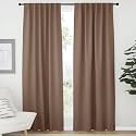 NICETOWN Blackout Curtain Panel for Living Room - (Cappuccino Color) 52 inches Wide by 84 inches Long, 2 Panels Set, Insulated Room Darkening Window Drapes