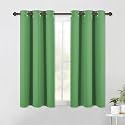 NICETOWN Blackout Curtain Panels for Bedroom, 2 Panels, W42 x L60 inches, Forest Green, Thermal Insulated Grommet Top Blackout Draperies and Drapes