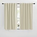 NICETOWN Blackout Curtain Panels for Kitchen - (Beige Color) 42x30 inch, 2 Panels Set, Room Darkening Blackout Drapes for Window