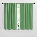 NICETOWN Blackout Curtain Panels for Kitchen - (Forest Green Color) 42x30 inch, 2 Panels Set, Room Darkening Blackout Drapes for Window