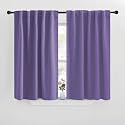NICETOWN Blackout Curtain Panels for Kitchen - (Lilac Purple Color) 29x30 inch, 2 Panels Set, Room Darkening Blackout Drapes for Window