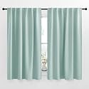 NICETOWN Blackout Curtain Panels for Living Room - (Aqua Blue Color) 52x54 inch, 2 Panels Set, Room Darkening Blackout Drapes for Window