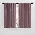 NICETOWN Blackout Curtain Panels for Living Room - (Dry Rose Color) 42x30 inch, 2 Panels Set, Room Darkening Blackout Drapes for Window
