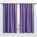NICETOWN Blackout Curtain Panels for Living Room - (Lilac Purple Color) 52x54 inch, 2 Panels Set, Room Darkening Blackout Drapes for Window