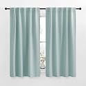 NICETOWN Blackout Curtain Panels for Living Room - (Aqua Blue Color) 42x63 Inch, 2 Panels Set, Thermal Insulated Room Darkening Blackout Drapes/Draperies with Rod Pocket &amp; Back Tab for Window