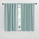 NICETOWN Blackout Curtain Panels for Living Room - (Aqua Blue Color) 29x36 inch, 2 Panels Set, Room Darkening Blackout Drapes for Window
