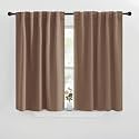 NICETOWN Blackout Curtain Panels for Living Room - (Cappuccino Color) 29x36 inch, 2 Panels Set, Room Darkening Blackout Drapes for Window