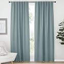 NICETOWN Blackout Curtain Panels for Living Room Windows - (Stormy Sea Color) 52x84 inch, 2 Pieces, Insulating Room Darkening Blackout Drapes for Bedroom