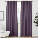 NICETOWN Blackout Curtain Panels Window Draperies - (Plum Color) 52x84 inch, 2 Pieces, Insulating Room Darkening Blackout Drapes for Bedroom