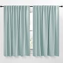 NICETOWN Blackout Curtain Panels Window Draperies - (Aqua Blue Color) 70x63 inch, 2 Pieces, Insulating Room Darkening Blackout Drapes for Bedroom