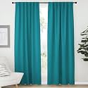 NICETOWN Blackout Curtain Panels Window Draperies - (Peacock Teal Color) 52x84 inch, 2 Pieces, Insulating Room Darkening Blackout Drapes for Bedroom