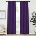 NICETOWN Blackout Curtain Panels Window Draperies - (Royal Purple Color) 42-Inch Wide x84-Inch Long, 2 Pieces, Home Decoration Light &amp; Noise Reducing Window Covering Room Darkening Drapes for Bedroom