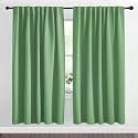 NICETOWN Blackout Curtain Panels Window Draperies - (Forest Green Color) 70x72 inch, 2 Pieces, Insulating Room Darkening Blackout Drapes for Bedroom
