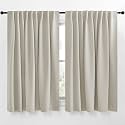 NICETOWN Blackout Curtain Panels Window Draperies - (Natural Color) 70x63 inch, 2 Pieces, Insulating Room Darkening Blackout Drapes for Bedroom