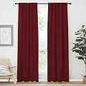 NICETOWN Blackout Curtain Panels Window Draperies - (Burgundy Red Color) 34-Inch Wide x72-Inch Long, 2 Pieces, Home Decoration Light &amp; Noise Reducing Window Covering Room Darkening Drapes for Bedroom