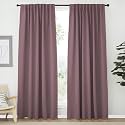 NICETOWN Blackout Curtain Panels Window Draperies - (Dry Rose Color) 62x84 inch, 2 Pieces, Insulating Room Darkening Blackout Drapes for Bedroom