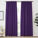 NICETOWN Blackout Curtain Panels Window Draperies - (Royal Purple Color) 62x84 inch, 2 Pieces, Privacy Blackout Cloth Fabric, Living Bedroom Room Divider/Sliding Patio Decor Window Curtains