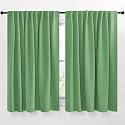 NICETOWN Blackout Curtain Panels Window Draperies - (Forest Green Color) 70x63 inch, 2 Pieces, Insulating Room Darkening Blackout Drapes for Bedroom
