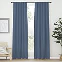 NICETOWN Blackout Curtain Panels Window Draperies - (Stone Blue Color) 34-Inch Wide x72-Inch Long, 2 Pieces, Home Decoration Light &amp; Noise Reducing Window Covering Room Darkening Drapes for Bedroom