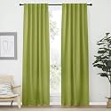 NICETOWN Blackout Curtain Panels Window Draperies - (Fresh Green Color) 42-Inch Wide x84-Inch Long, 2 Pieces, Home Decoration Light &amp; Noise Reducing Window Covering Room Darkening Drapes for Bedroom