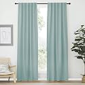 NICETOWN Blackout Curtain Panels Window Draperies - (Aqua Blue Color) 42-Inch Wide x84-Inch Long, 2 Pieces, Home Decoration Light &amp; Noise Reducing Window Covering Room Darkening Drapes for Bedroom