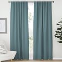 NICETOWN Blackout Curtain Panels Window Draperies - (Greyish Blue Color) 52x84 inch, 2 Pieces, Insulating Room Darkening Blackout Drapes for Bedroom