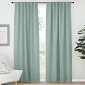 NICETOWN Blackout Curtain Panels Window Draperies - (Seafoam Green Color) 52x84 inch, 2 Pieces, Insulating Room Darkening Blackout Drapes for Bedroom