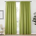 NICETOWN Blackout Curtain Panels Window Draperies - (Fresh Green Color) 62x84 inch, 2 Pieces, Privacy Blackout Cloth Fabric, Living Bedroom Room Divider/Sliding Patio Decor Window Curtains