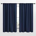 NICETOWN Blackout Curtains Window Drapes - (Navy Color) 52 inches W by 54 inches L, Set of 2, Blackout Curtain Panels for Boy's Nursery