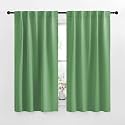 NICETOWN Blackout Curtains Window Panel Drapes - (Forest Green Color) W42 x L63, 2 Panels, Home Decoration Light Blocking Thermal Insulated Blackout Rod Pocket &amp; Back Loop Draperies for Living Room