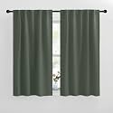 NICETOWN Blackout Curtains Window Panel Drapes - (Dark Mallard Color) W42 x L50, 2 Panels, Home Decoration Light Blocking Thermal Insulated Blackout Rod Pocket &amp; Back Loop Draperies for Bunk Bed