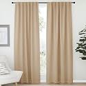 NICETOWN Blackout Living Room Curtains 80 inches Long, Black Out Curtain Panels for Bedroom - (Biscotti Beige Color) W52 x L80, 1 Pair, Thermal Insulated Blackout Draperies Window Treatment