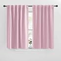 NICETOWN Blackout Window Curtains for Camper - (Baby Pink Color) 42x40 Inch, 2 Panels Set, Thermal Insulated Room Darkening Blackout Drapes/Draperies with Rod Pocket &amp; Back Tab for Loft