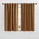 NICETOWN Blackout Window Curtains for Camper - (Gold Brown Color) 42x40 Inch, 2 Panels Set, Thermal Insulated Room Darkening Blackout Drapes/Draperies with Rod Pocket &amp; Back Tab for Loft