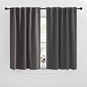 NICETOWN Blackout Window Curtains for Camper - (Grey Color) 42x40 Inch, 2 Panels Set, Thermal Insulated Room Darkening Blackout Drapes/Draperies with Rod Pocket &amp; Back Tab for Loft