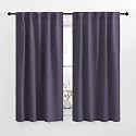 NICETOWN Blackout Window Curtains for Camper - (Greyish Purple Color) 34x48 Inch, 2 Panels Set, Thermal Insulated Room Darkening Blackout Drapes/Draperies with Rod Pocket &amp; Back Tab for Loft
