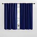 NICETOWN Blackout Window Curtains for Camper - (Royal Blue Color) 42x40 Inch, 2 Panels Set, Thermal Insulated Room Darkening Blackout Drapes/Draperies with Rod Pocket &amp; Back Tab for Loft