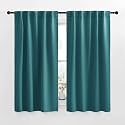 NICETOWN Blackout Window Curtains for Camper - (Sea Teal Color) 34x48 Inch, 2 Panels Set, Thermal Insulated Room Darkening Blackout Drapes/Draperies with Rod Pocket &amp; Back Tab for Loft