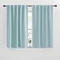 NICETOWN Blackout Window Curtains for Camper - (Sky Blue Color) 42x40 Inch, 2 Panels Set, Thermal Insulated Room Darkening Blackout Drapes/Draperies with Rod Pocket &amp; Back Tab for Loft