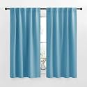 NICETOWN Blackout Window Curtains for Camper - (Teal Blue Color) 34x48 Inch, 2 Panels Set, Thermal Insulated Room Darkening Blackout Drapes/Draperies with Rod Pocket &amp; Back Tab for Loft