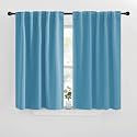 NICETOWN Blackout Window Curtains for Camper - (Teal Blue Color) 42x40 Inch, 2 Panels Set, Thermal Insulated Room Darkening Blackout Drapes/Draperies with Rod Pocket &amp; Back Tab for Loft